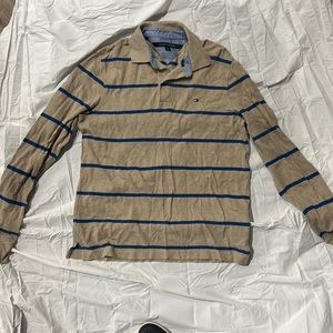 Tommy Hilfiger long sleeve striped polo T